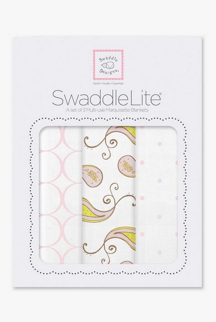 Набор пеленок SwaddleDesigns SwaddleLite Paisley Pink