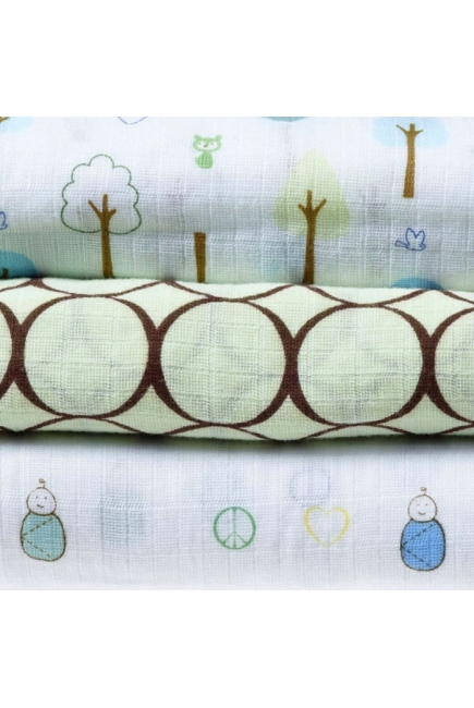 Набор пеленок SwaddleDesigns SwaddleLite Cute & Calm Kiwi