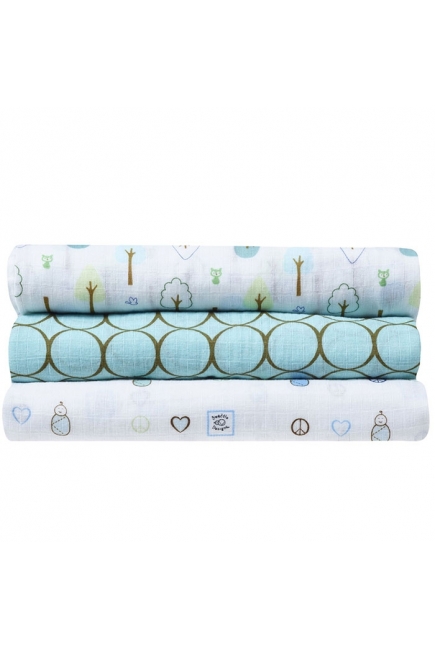 Набор пеленок SwaddleDesigns SwaddleLite Cute & Calm SeaCrystal