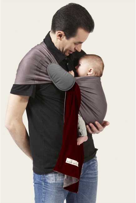 Слинг с кольцами JPMBB трикотажный, цвет "бордо - коричневый"