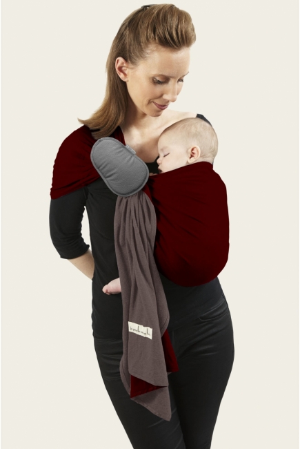 Слинг с кольцами JPMBB трикотажный, цвет "бордо - коричневый"