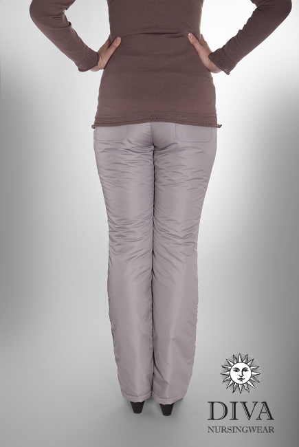 Брюки утепленные для беременных Diva , цвет Nebbia
