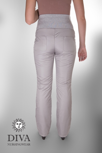 Брюки утепленные для беременных Diva , цвет Nebbia