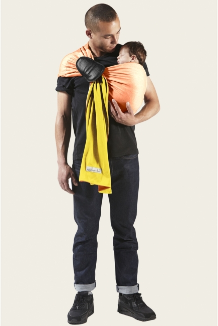 Слинг с кольцами JPMBB трикотажный, цвет "персиковый - лимонад"