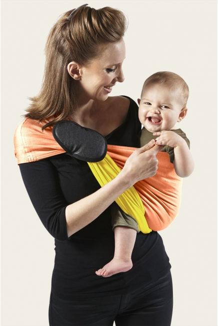 Слинг с кольцами JPMBB трикотажный, цвет "персиковый - лимонад"