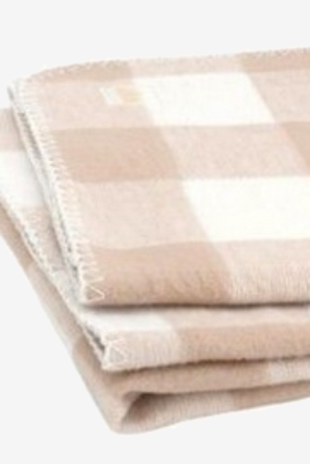 плед для новорожденных, цвет "Check sand"