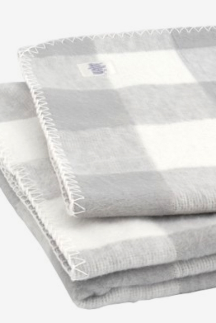 плед для новорожденных, цвет "Check grey"