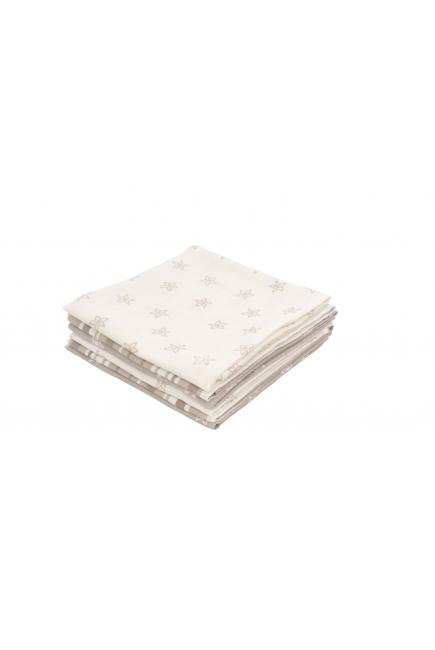 Комплект муслиновых пеленок для новорожденных Jollein, Starfish sand