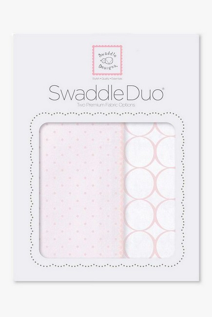 Набор пеленок SwaddleDesigns Swaddle Duo PP Dot/Mod Circle