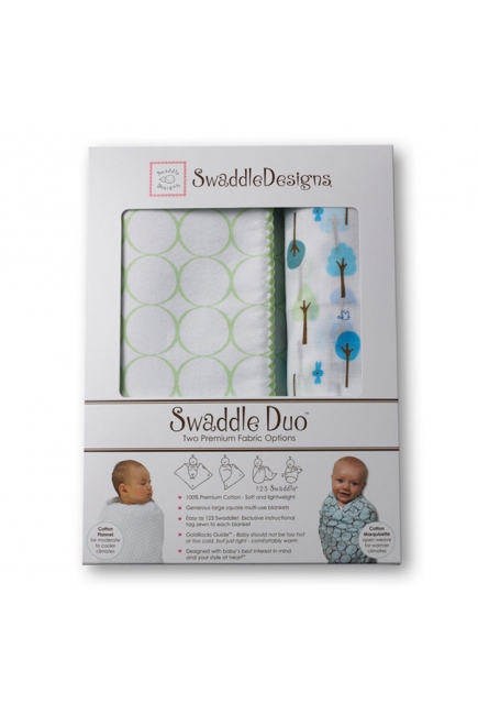 Набор пеленок SwaddleDesigns Swaddle Duo KW Cute & Wild
