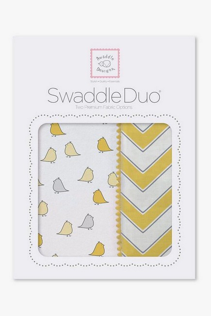 Набор пеленок SwaddleDesigns Swaddle Duo Y Chickies/Chevron