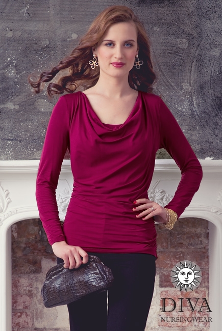 Топ для кормящих и беременных Diva Nursingwear Bella, цвет Berry