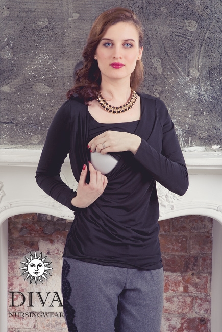 Топ для кормящих и беременных Diva Nursingwear Bella, цвет Nero