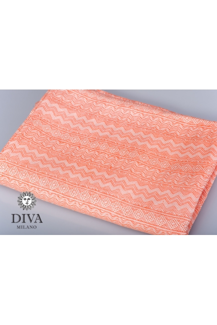Слинг с кольцами Diva Milano cо льном, Etna Arancio