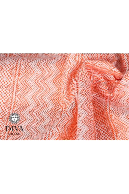 Слинг-шарф Diva Milano cо льном, Etna Arancio