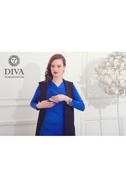 Платье для кормящих и беременных Diva Nursingwear Lucia, цвет Azzurro
