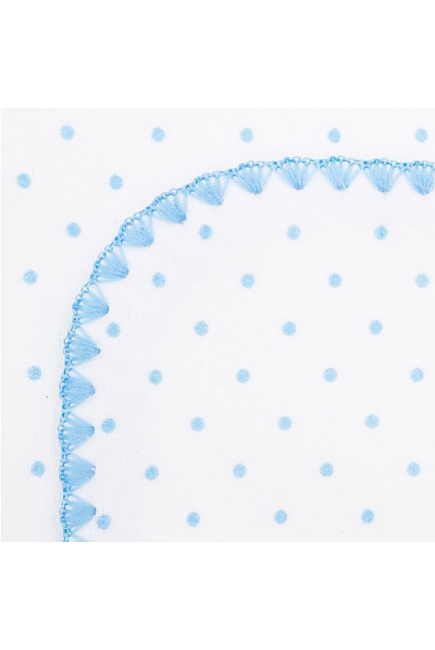 Фланелевая пеленка для новорожденного SwaddleDesigns Bt. Blue Polka Dot