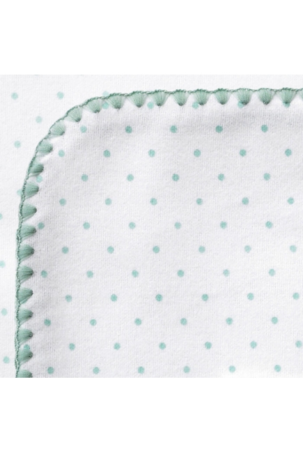 Фланелевая пеленка для новорожденного SwaddleDesigns SeaCrystal Dot