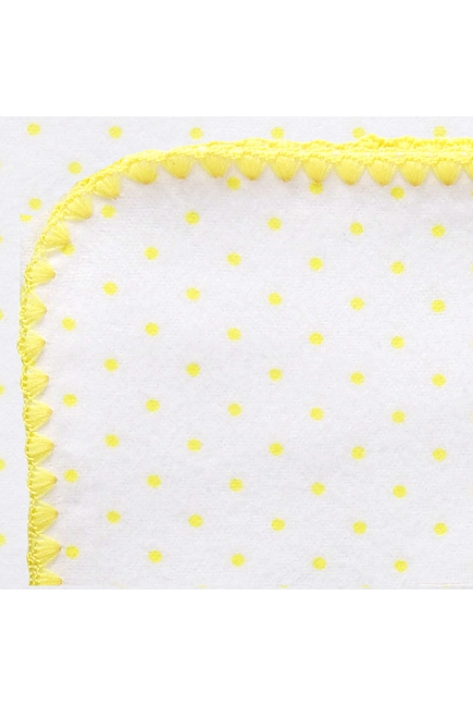 Фланелевая пеленка для новорожденного SwaddleDesigns Yellow Dot