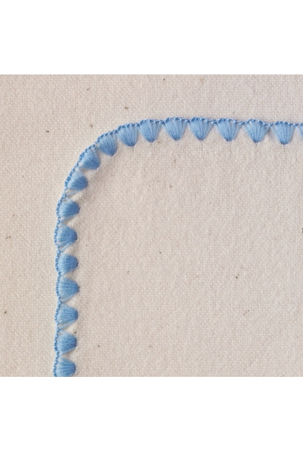 Фланелевая пеленка Organic Natural w/Blue