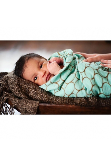 Фланелевая пеленка Organic Orange Edge