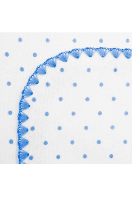 Фланелевая пеленка для новорожденного SwaddleDesigns Blue w/Blue Dot