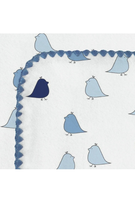 Фланелевая пеленка для новорожденного SwaddleDesigns TB Lt. Chickies