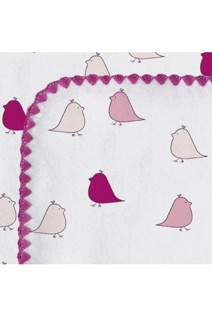 Фланелевая пеленка для новорожденного SwaddleDesigns VB Lt. Chickies