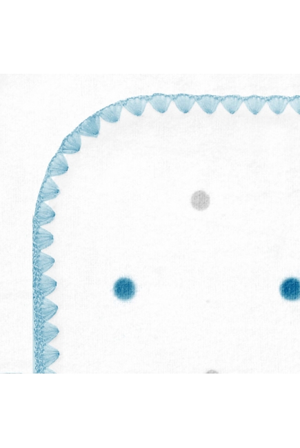 Фланелевая пеленка для новорожденного SwaddleDesigns BL/Sterling Lt Dot