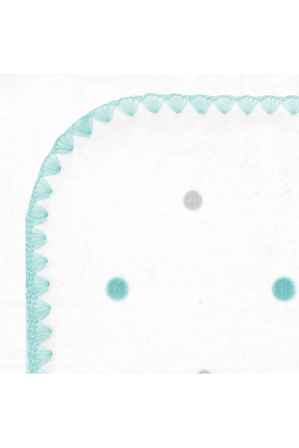 Фланелевая пеленка для новорожденного SwaddleDesigns SC/Sterling Lt Dot