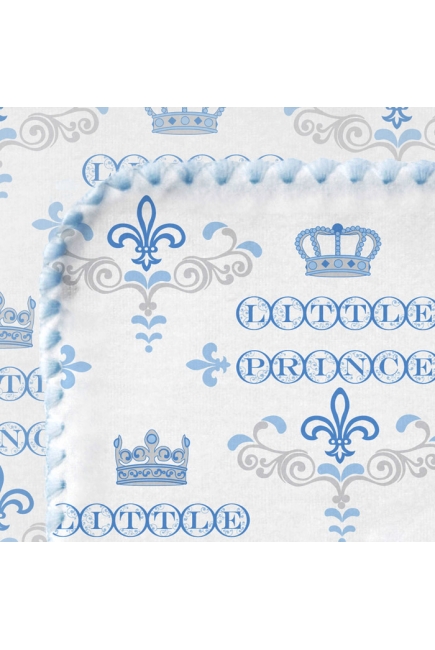 Фланелевая пеленка для новорожденного SwaddleDesigns PB Little Prince