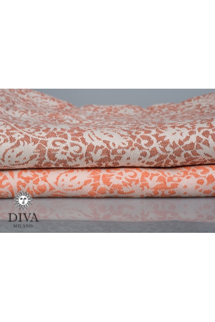Слинг-шарф Diva Milano cо льном, Veneziano Arancio
