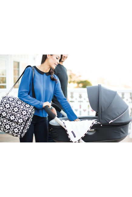 Сумка для коляски Petunia Boxy Backpack: Licorice Blossom