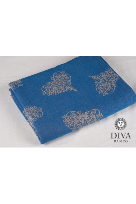 Слинг с кольцами Diva Basico, Azzurro