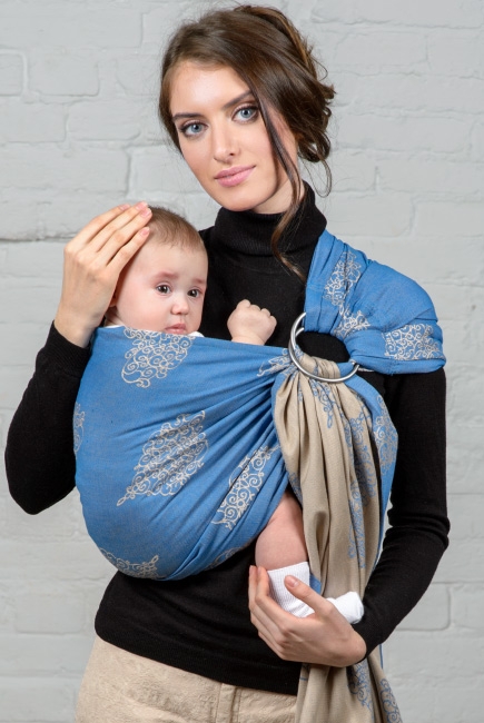 Слинг с кольцами Diva Basico, Azzurro