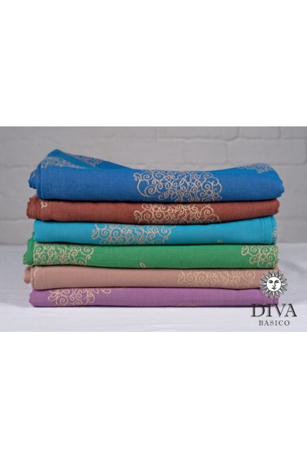 Слинг с кольцами Diva Basico, Azzurro