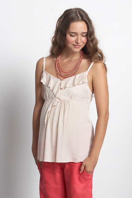 Топ Mothers en Vogue "Frills & Grace", кремовый
