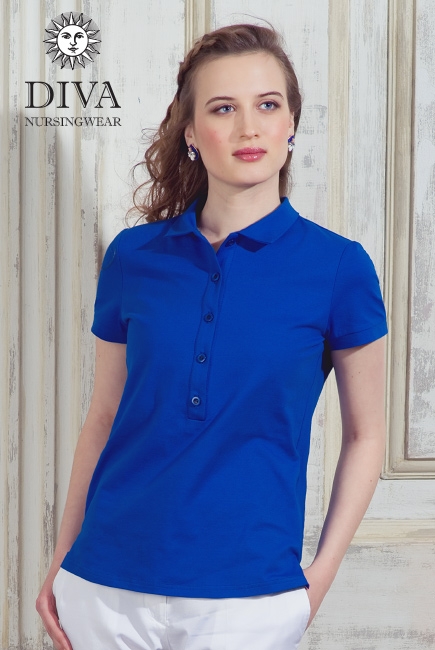 Топ для кормления Diva Nursingwear Polo, цвет Azzurro