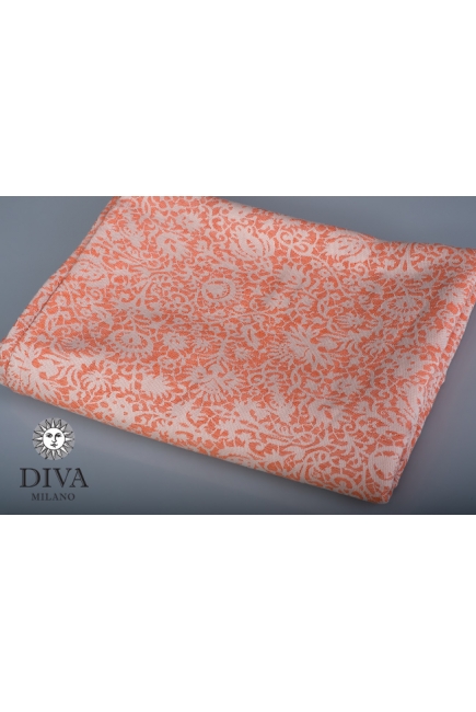 Слинг-шарф Diva Milano cо льном, Veneziano Arancio