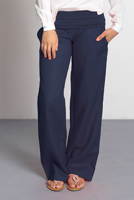 Брюки для беременных и кормящих Mothers en Vogue Weekender Pants, индиго (India Ink)