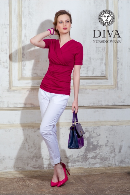 Топ для кормящих и беременных Diva Nursingwear Lucia, цвет Berry