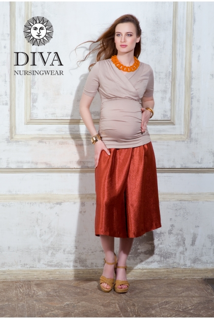 Топ для кормящих и беременных Diva Nursingwear Lucia, цвет Grano