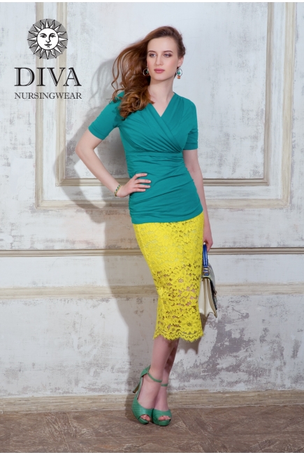 Топ для кормящих и беременных Diva Nursingwear Lucia, цвет Smeraldo