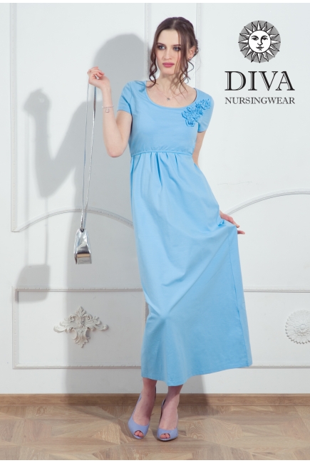 Платье для кормящих и беременных Diva Nursingwear Dalia, цвет Celeste
