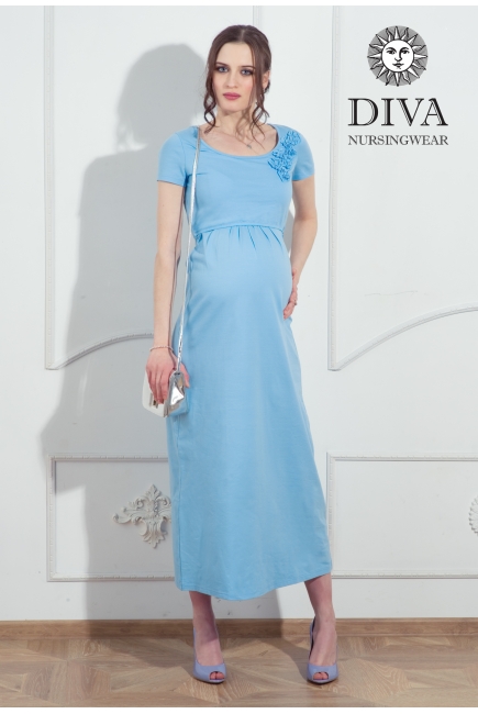Платье для кормящих и беременных Diva Nursingwear Dalia, цвет Celeste
