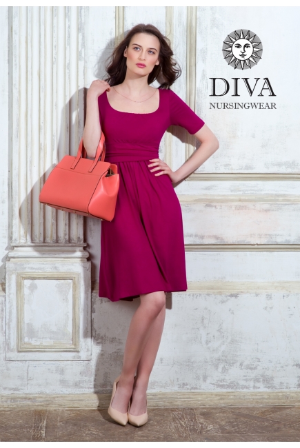 Платье для кормящих и беременных Diva Nursingwear Stella, Berry