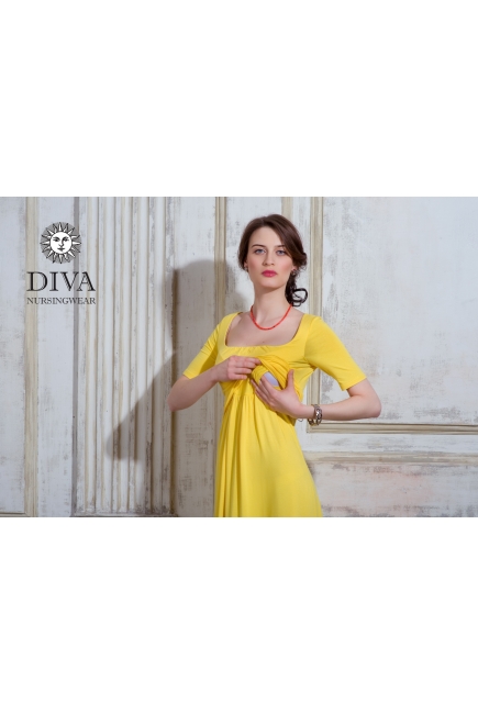Платье для кормящих и беременных Diva Nursingwear Stella, Limone