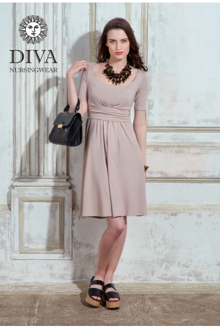 Платье для кормящих и беременных Diva Nursingwear Stella, Grano