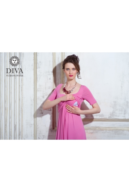 Платье для кормящих и беременных Diva Nursingwear Stella Maxi, Rose