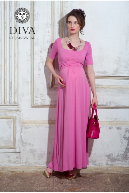Платье для кормящих и беременных Diva Nursingwear Stella Maxi, Rose